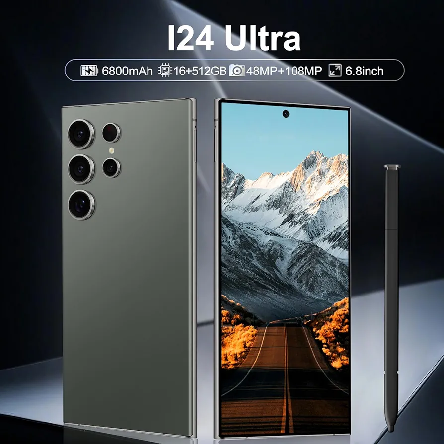 📱 I24 Ultra Smartphone — Powerful Battery, Large Screen, Advanced Features