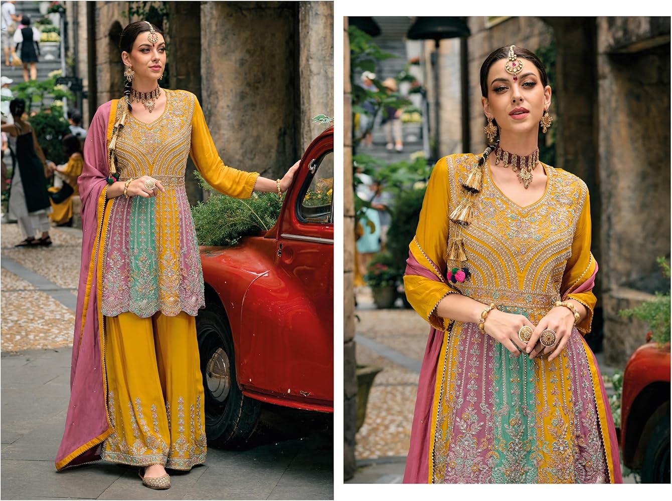 STELLACOUTURE Eid Festival Silver Shirt Suit – A beautiful blend of elegance and tradition